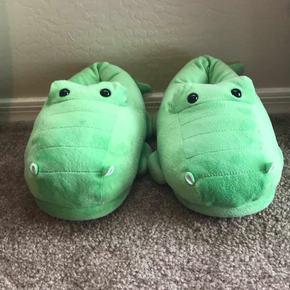 Alligator slippers